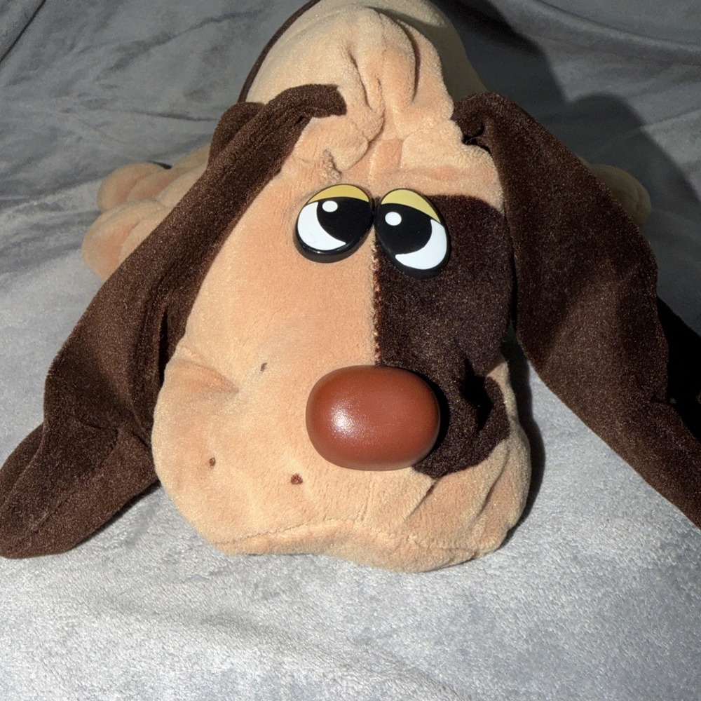 Vintage 1985 Brown Tonka Pound Puppy 18 In Lovable Nostalgic Plush Toy